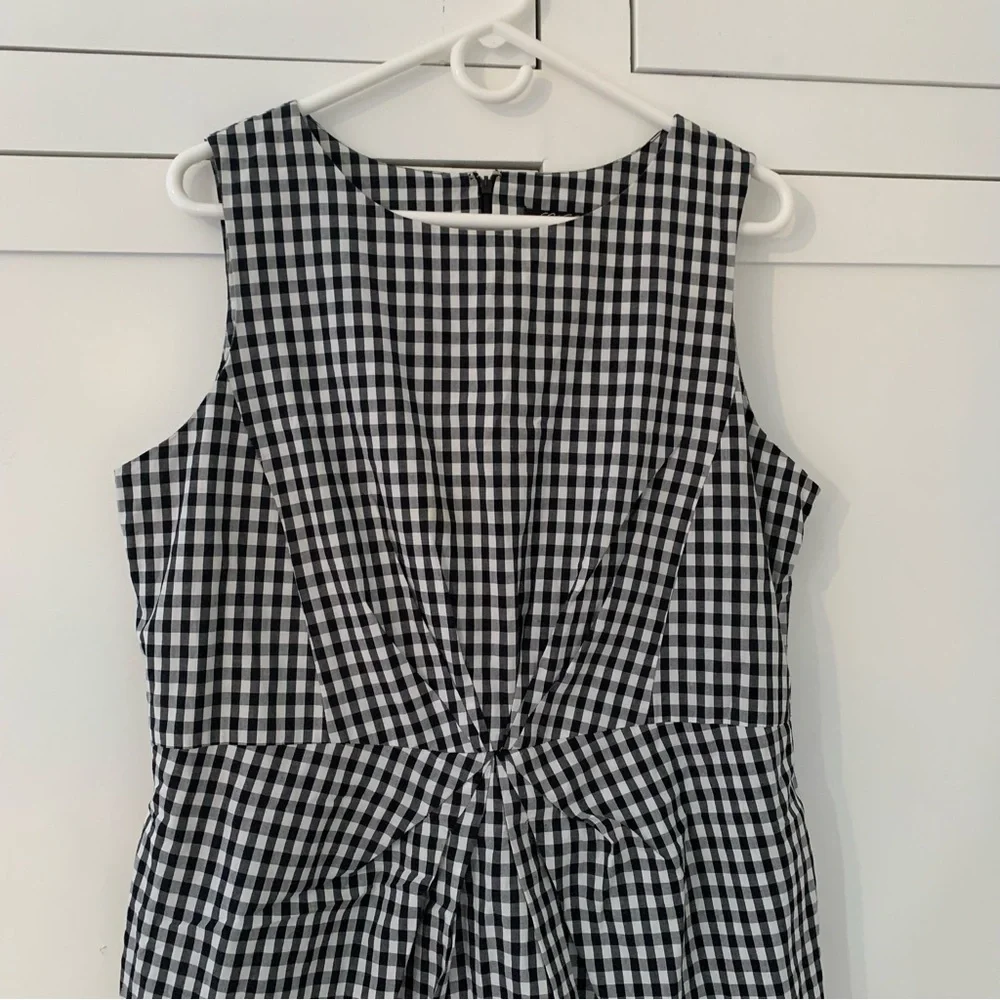 Golden Level Black Gingham Dress Size 16